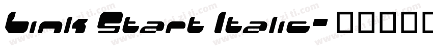 Link Start Italic字体转换